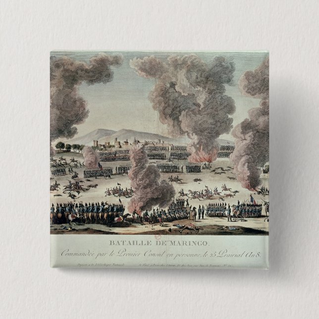 The Battle of Marengo 2 Inch Square Button (Front)