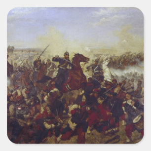 The Battle of Mars de la Tour Square Sticker