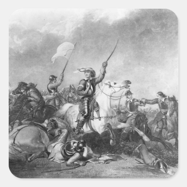 The Battle of Marston Moor, 2nd July 1644 Square Sticker (Front)