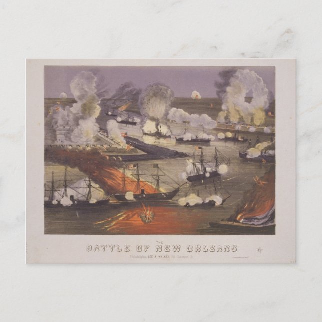 The Battle of New Orleans by Thomas S. Sinclair Postcard (Front)