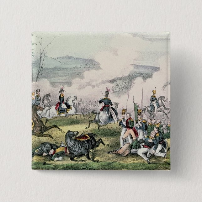 The Battle of Palo Alto, California, 8th May 1846 2 Inch Square Button (Front)