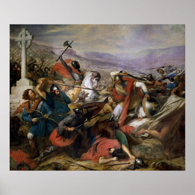 The Battle of Poitiers, won by Charles Martel Poster (Front)