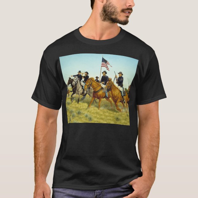 The Battle of Prairie Dog Creek by Ralph Heinz T-Shirt (Front)