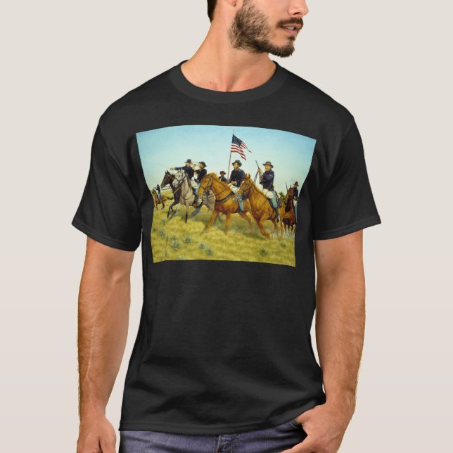 The Battle of Prairie Dog Creek by Ralph Heinz T-Shirt (Front)