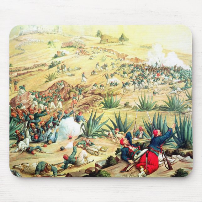 The Battle of Puebla, 5 May 1862 Mouse Pad (Front)