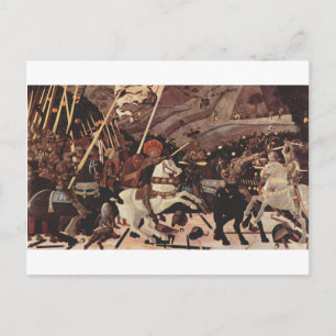 The Battle of San Romano by Paolo Uccello Postcard