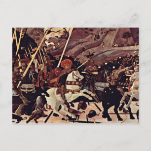 The Battle Of San Romano By Paolo Uccello Postcard