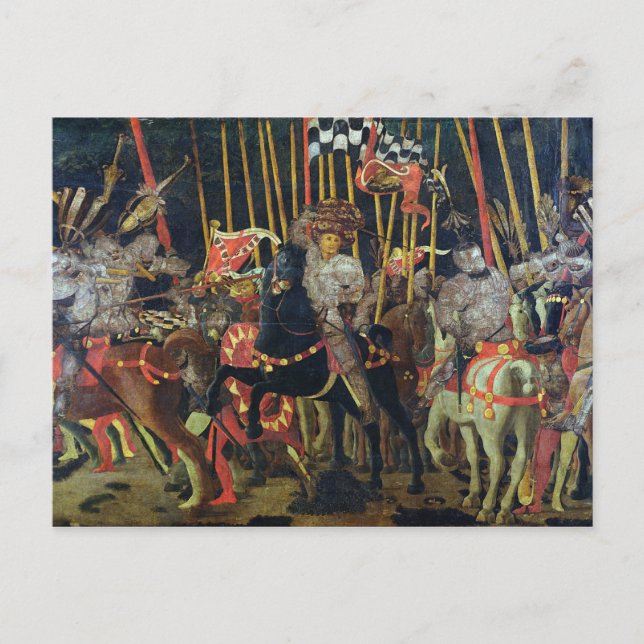 The Battle of San Romano in 1432, c.1456 Postcard (Front)