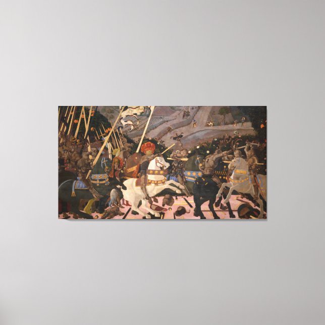 The Battle of San Romano (Medieval War Painting) Canvas Print (Front)