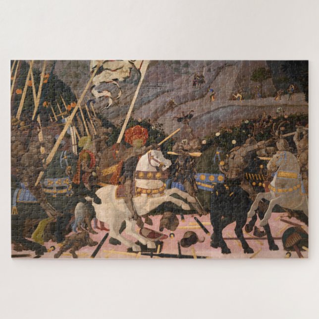 The Battle of San Romano (Medieval War Painting) Jigsaw Puzzle (Horizontal)