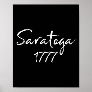 The Battle Of Saratoga 1777 Revolutionary War Rust Poster