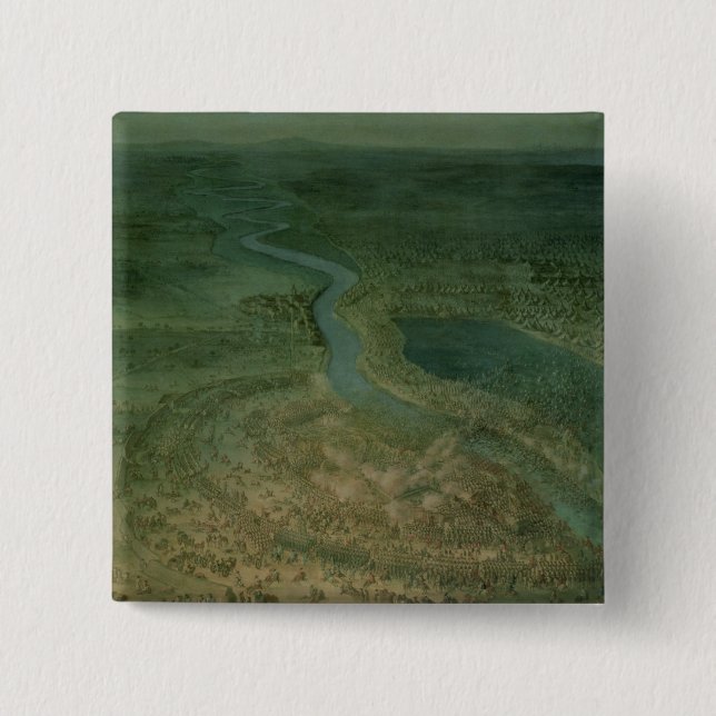 The Battle of Senta,at which the Imperial 2 Inch Square Button (Front)