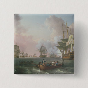 The Battle of the Nile 2 Inch Square Button