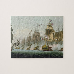 The Battle of Trafalgar, 21st October 1805, engrav Jigsaw Puzzle