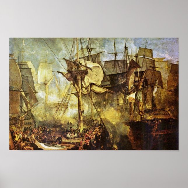 The Battle Of Trafalgar By Steuerbordbesanwanten Poster (Front)