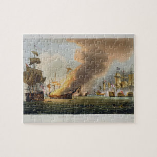 The Battle of Trafalgar, October 21st 1805, engrav Jigsaw Puzzle
