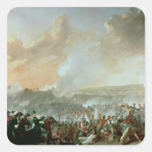 The Battle of Waterloo, 18th June 1815 Square Sticker
