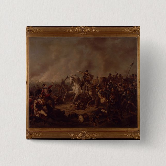 The Battle of Waterloo 2 Inch Square Button (Front)