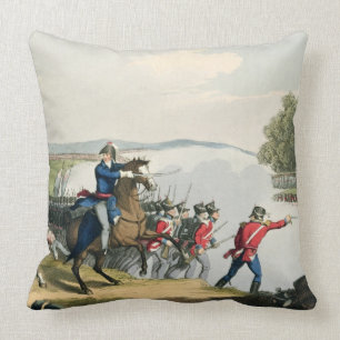The Battle of Waterloo Decided by the Duke of Well Throw Pillow