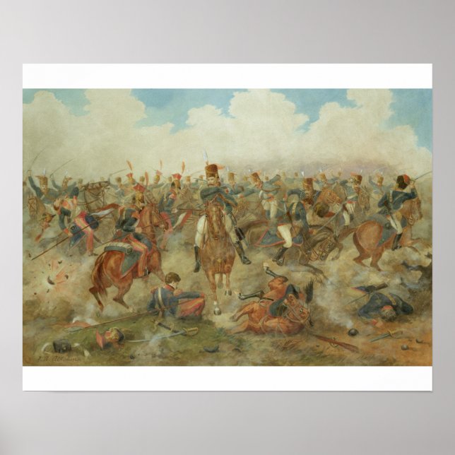The Battle of Waterloo, June 18th 1815 (w/c on pap Poster (Front)