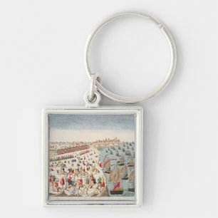 The Battle of Yorktown, 19th October 1781 Keychain