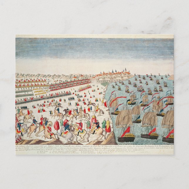 The Battle of Yorktown, 19th October 1781 Postcard (Front)