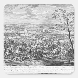 The Battle of Zenta, 1697 Square Sticker