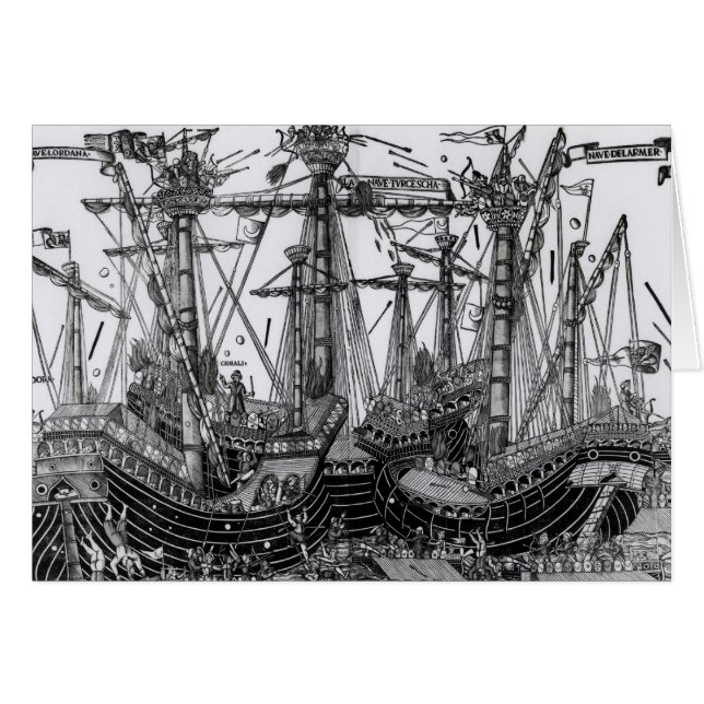 The Battle of Zonchio in 1499 (Front Horizontal)