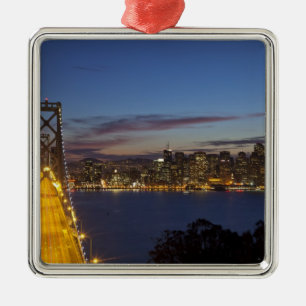 The Bay Bridge from Treasure Island Metal Ornament