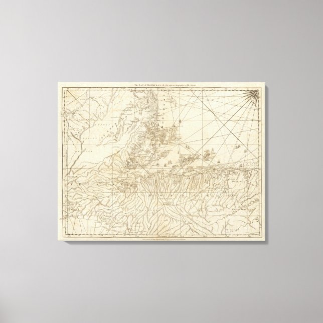 The Bay of Honduras Canvas Print (Front)