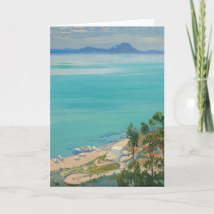 The Bay of Tunis, Morning Sir John Lavery Card