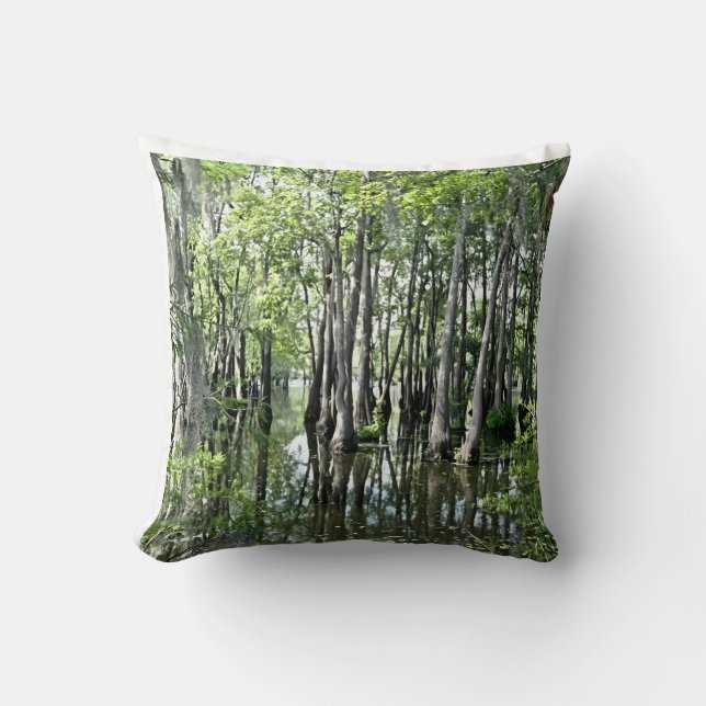 The Bayou Throw Pillow (Front)