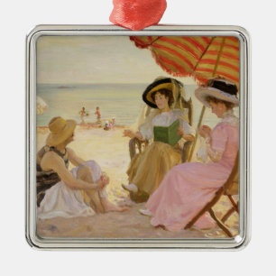 The Beach, 1929 Metal Ornament
