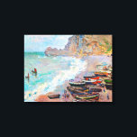The Beach at Etretat Claude Monet Canvas Print<br><div class="desc">The Beach at Etretat Claude Monet cool,  old,  master,  masterpiece,  fine,  retored,   impressionism,  paint,  painting,  vibrant,  saturated,  colour,   beautiful,  nice,  quality,  high,  resolution,  landscape,  scenery,   post,  decoration,  colours,  paris,  france,  renewed best,  seller,  colourful, cheap</div>