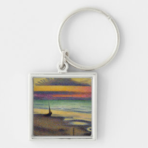 The Beach at Heist, 1891-92 Keychain