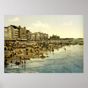 The beach at Ostend Belgium Poster