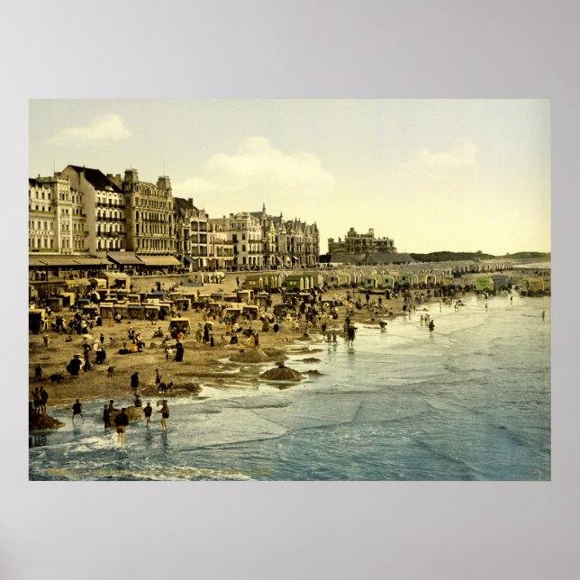 The beach at Ostend Belgium Poster (Front)