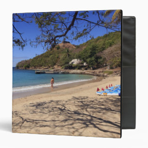 The beach at Pigeon Island National Park Binder