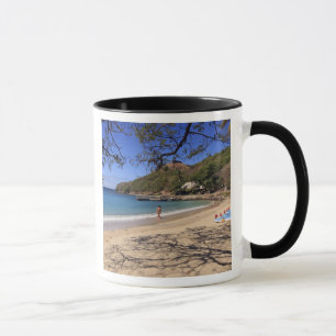 The beach at Pigeon Island National Park Mug