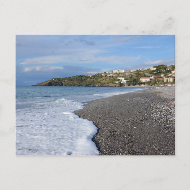 The Beach At Scalea Postcard (Front)