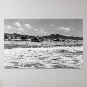 The Beach at Seaside, Oregon Photograph Poster