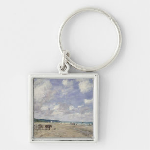 The Beach at Tourgeville, 1893 Keychain