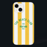 The Beach Club Crest Yellow Cabana Stripe Case-Mate iPhone 14 Case<br><div class="desc">Protect your phone in style with our 'The Beach Club Crest' Yellow Cabana Stripe Case-Mate iPhone 14 Case. Featuring a vibrant yellow cabana stripe design, this durable case offers both flair and functionality, perfect for beach lovers and adventurers. Customize it with your custom year and destination to create a unique...</div>