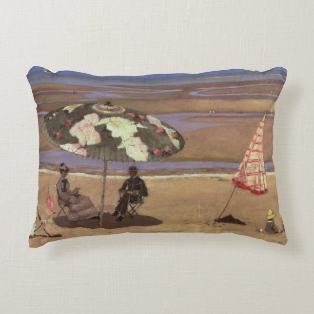 The Beach Decorative Pillow (Front)