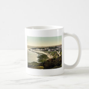 The beach, Falmouth, Cornwall, England vintage Pho Coffee Mug