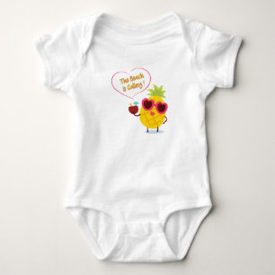 The Beach Is Calling Baby Bodysuit