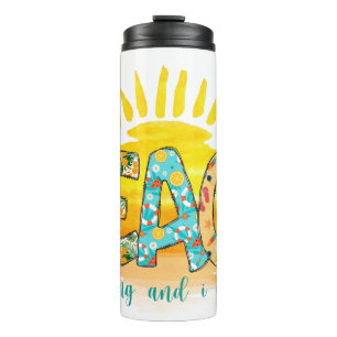 The Beach Is Calling Sunset Thermal Tumbler