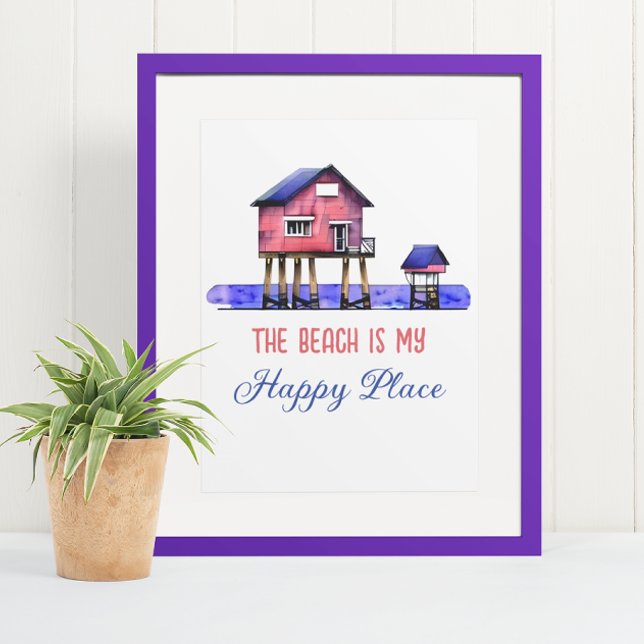 The Beach is my Happy Place Photo Print (Creator Uploaded)