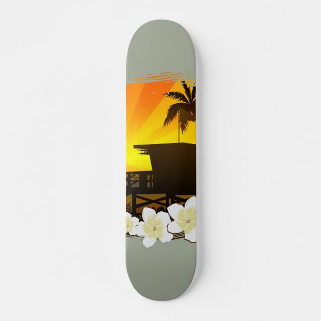 The Beach Life Credit Card Bottle Opener Skateboard (Front)