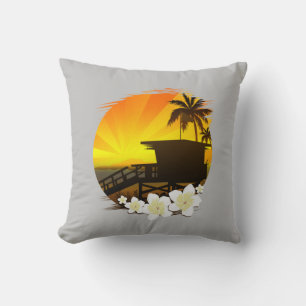 The Beach Life Throw Pillow